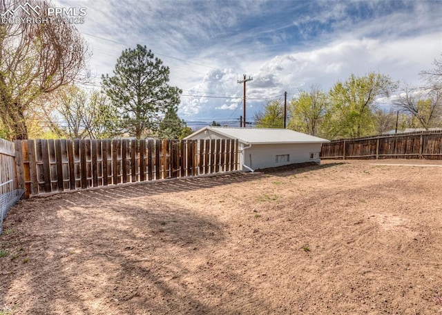 2204 Bonfoy Ave, Colorado Springs, CO 80909 - view of yard with a fenced backyard
