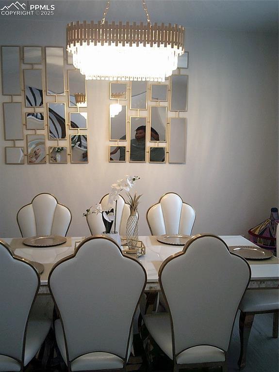 view of dining space