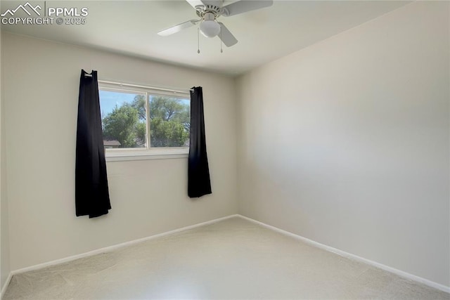 409 Columbine St, Fountain, CO 80817 - carpeted empty room featuring baseboards and ceiling fan