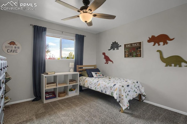 5064 Artistic Cir, Colorado Springs, CO 80917 - carpeted bedroom featuring baseboards and ceiling fan