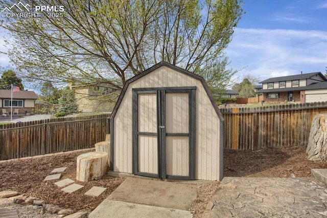 5064 Artistic Cir, Colorado Springs, CO 80917 - view of shed with a fenced backyard