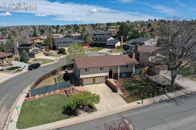 5064 Artistic Cir, Colorado Springs, CO 80917 - bird's eye view with a residential view