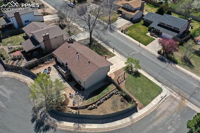 5064 Artistic Cir, Colorado Springs, CO 80917 - bird's eye view with a residential view