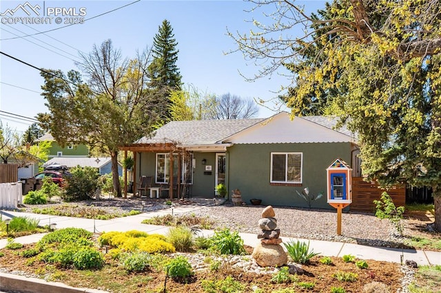 413 E Fontanero St, Colorado Springs, CO 80907 - ranch-style home with fence and stucco siding