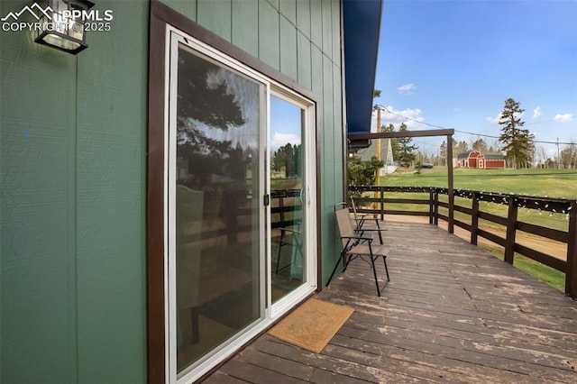 555 Elfin Glen Dr, Divide, CO 80814 - wooden deck featuring golf course view