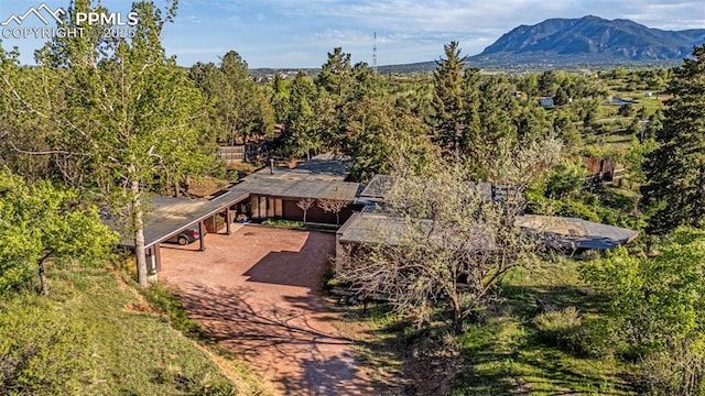 1455 La Mesa St, Colorado Springs, CO 80904 - view of subject property featuring a mountainous background