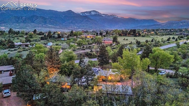 1455 La Mesa St, Colorado Springs, CO 80904 - bird's eye view of a mountainous background
