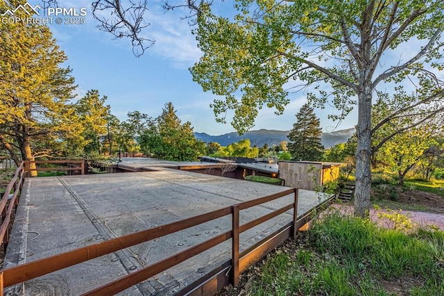 1455 La Mesa St, Colorado Springs, CO 80904 - view of yard with a mountain view