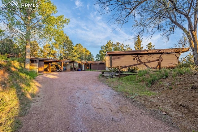 1455 La Mesa St, Colorado Springs, CO 80904 - view of outdoor structure with covered parking
