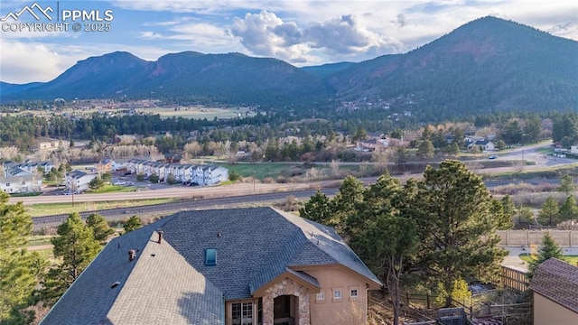 126 Star View Cir, Palmer Lake, CO 80133 - aerial view featuring a mountain view
