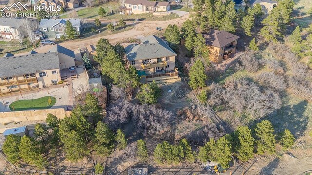 126 Star View Cir, Palmer Lake, CO 80133 - bird's eye view featuring a residential view