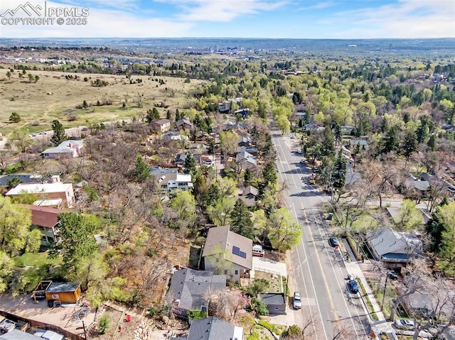 1624 Cheyenne Blvd, Colorado Springs, CO 80906 - bird's eye view with a residential view