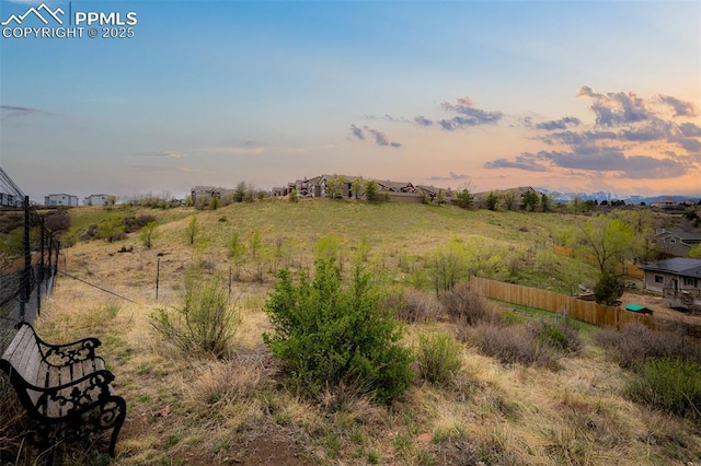view of nature with a rural view
