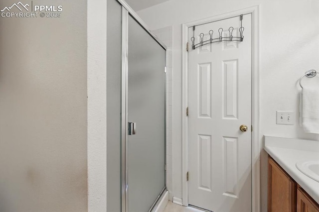 5012 Chaise Dr, Colorado Springs, CO 80923 - full bathroom featuring a shower stall and vanity