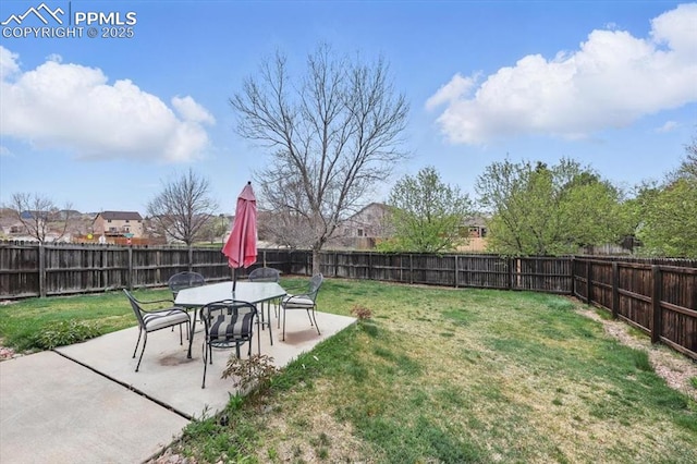5012 Chaise Dr, Colorado Springs, CO 80923 - view of yard with a patio