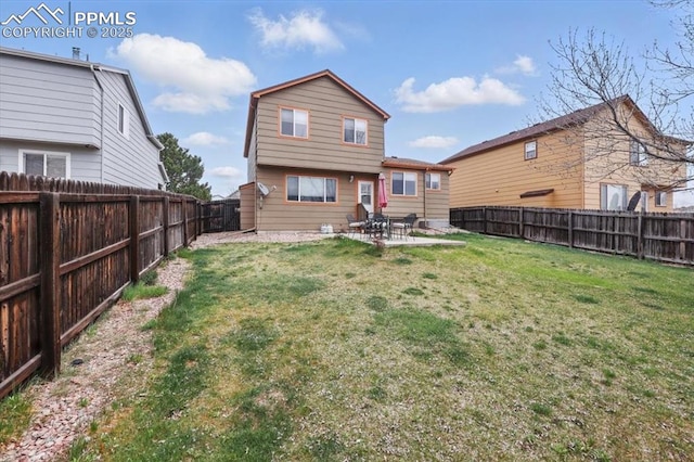 5012 Chaise Dr, Colorado Springs, CO 80923 - back of house with a patio