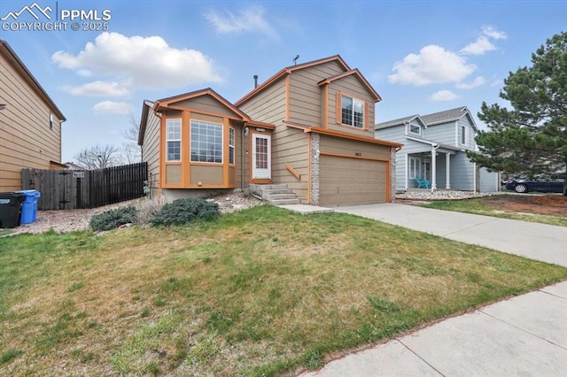 5012 Chaise Dr, Colorado Springs, CO 80923 - view of front of house featuring an attached garage and concrete driveway