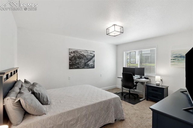 bedroom featuring carpet