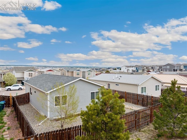 drone / aerial view featuring a residential view
