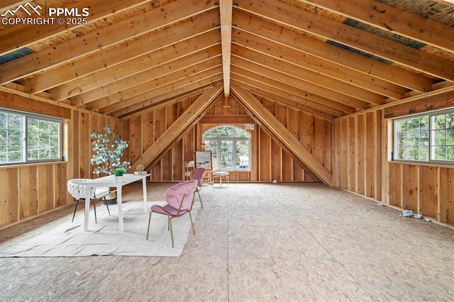 25 High St, Palmer Lake, CO 80133 - unfurnished room featuring vaulted ceiling