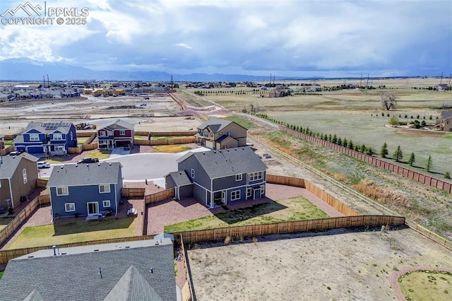 drone / aerial view with a rural view