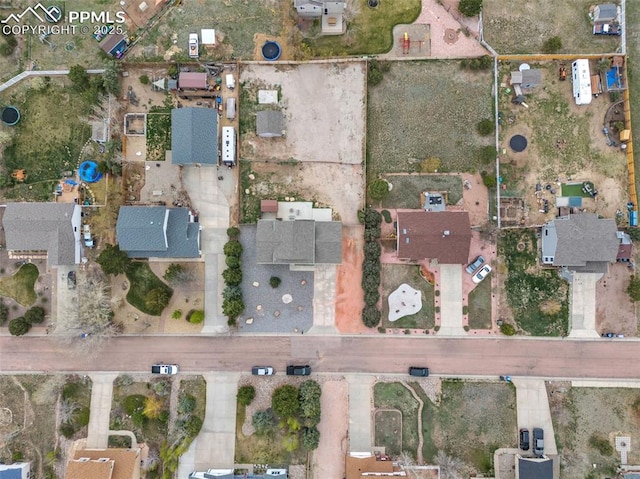 aerial view of property's location