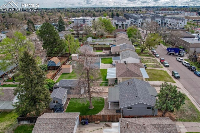 5477 E Asbury Ave, Denver, CO 80222 - aerial perspective of suburban area