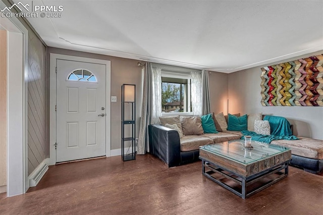 5477 E Asbury Ave, Denver, CO 80222 - living room with baseboards