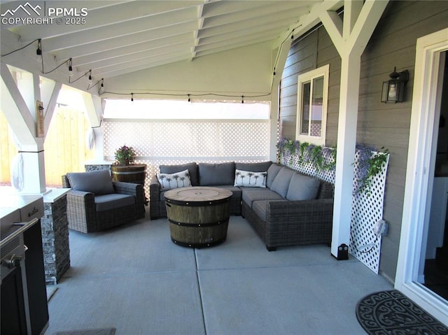 8766 Beaverhead Cir, Colorado Springs, CO 80908 - view of patio with an outdoor living space