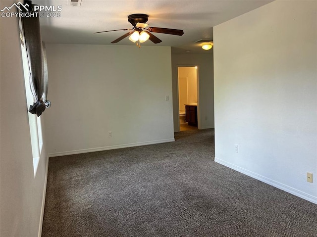 2790 Winterbourne St, Colorado Springs, CO 80910 - unfurnished room featuring a ceiling fan, carpet, and baseboards