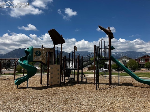 2790 Winterbourne St, Colorado Springs, CO 80910 - community play area featuring a mountain view