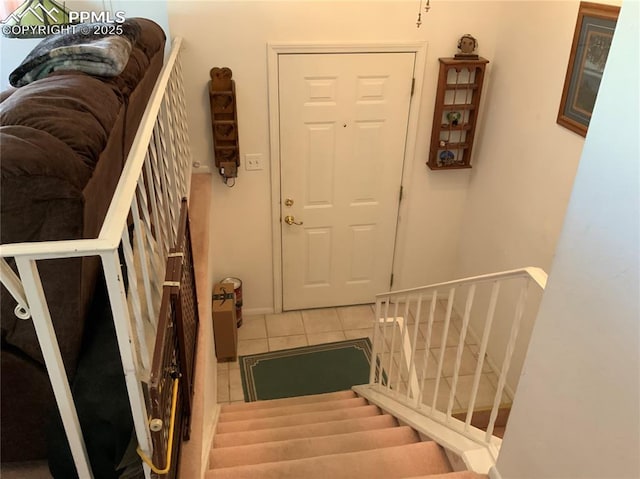 6905 Chippewa Rd, Colorado Springs, CO 80915 - staircase with tile patterned flooring