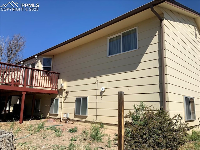 6905 Chippewa Rd, Colorado Springs, CO 80915 - view of side of property featuring a deck