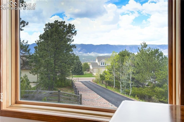 view of mountain backdrop