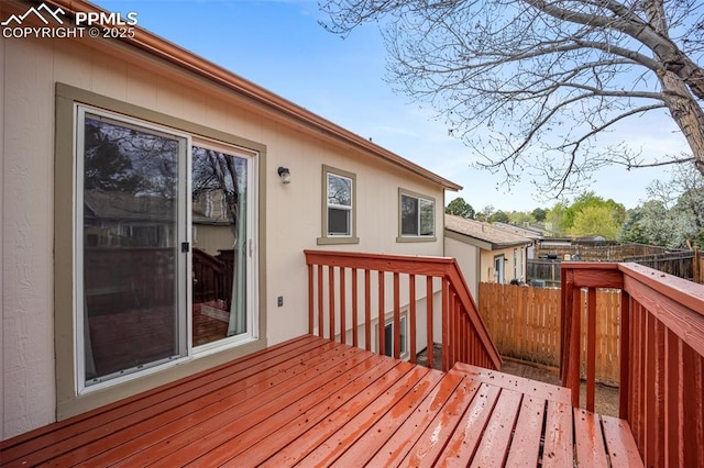 6277 Gunshot Pass Dr, Colorado Springs, CO 80917 - wooden deck with fence