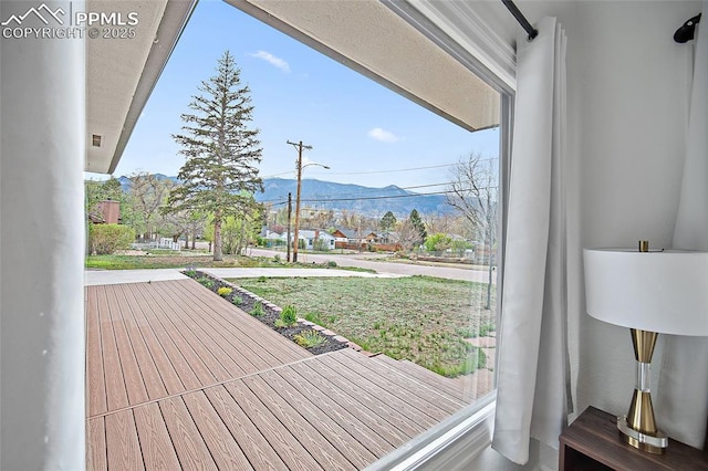 137 N 14th St, Colorado Springs, CO 80904 - doorway to outside with a mountain view