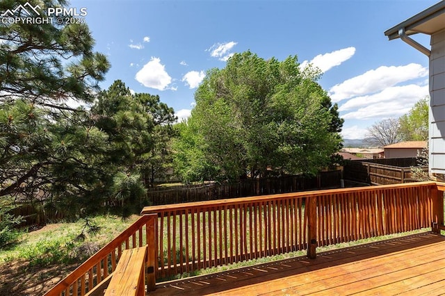 1950 Rusty Hinge Dr, Colorado Springs, CO 80920 - deck with a fenced backyard