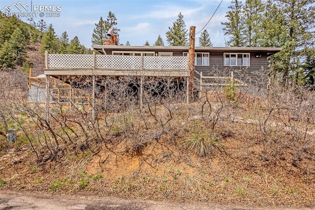 view of back of property