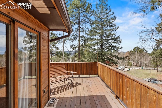 1200 Forest Edge Rd, Woodland Park, CO 80863 - view of wooden deck