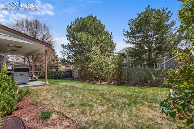 7820 Curlew Ct, Colorado Springs, CO 80920 - view of yard featuring a fenced backyard