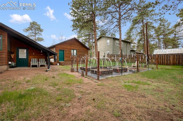 500 W Kellys Rd, Woodland Park, CO 80863 - view of yard featuring a vegetable garden