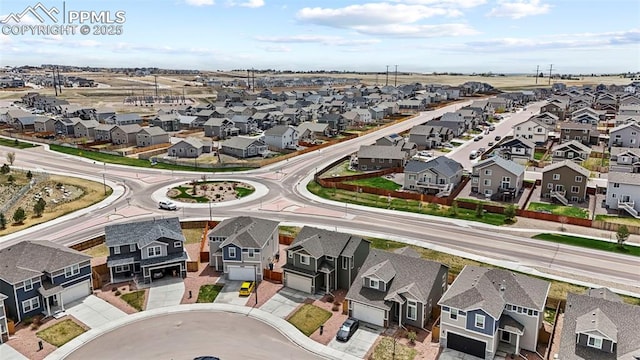 drone / aerial view featuring a residential view