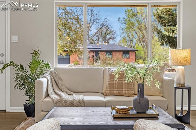 interior space featuring plenty of natural light