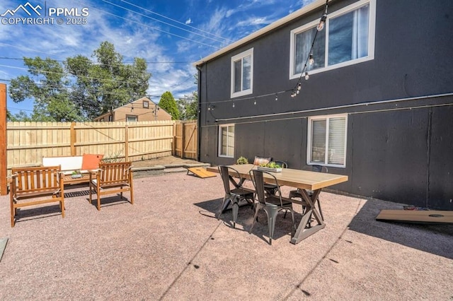 720 S Prospect St, Colorado Springs, CO 80903 - view of patio with outdoor dining area and a fenced backyard