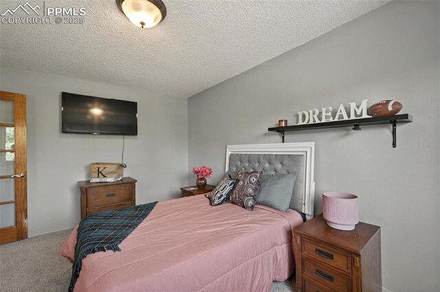 9025 Rochester Dr, Colorado Springs, CO 80920 - bedroom with carpet floors, a textured ceiling, and baseboards