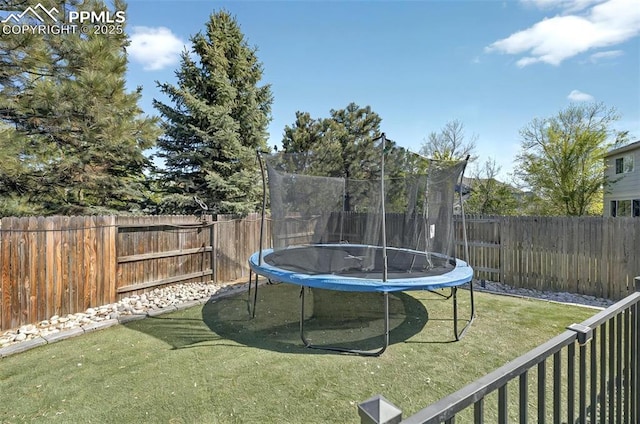 9025 Rochester Dr, Colorado Springs, CO 80920 - view of yard featuring a trampoline