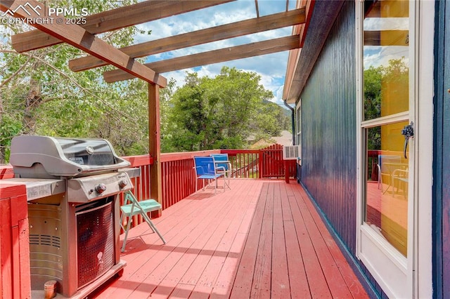 455 Clio Ave, Palmer Lake, CO 80133 - wooden terrace with area for grilling