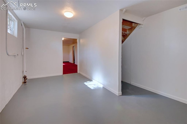 1227 Holmes Dr, Colorado Springs, CO 80909 - below grade area featuring baseboards
