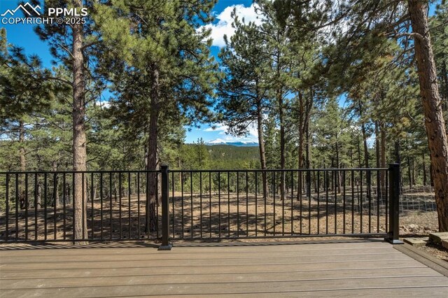 869 Kiowa Rd, Florissant, CO 80816 - view of wooden terrace
