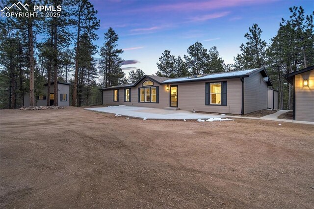 869 Kiowa Rd, Florissant, CO 80816 - back of property featuring an outbuilding